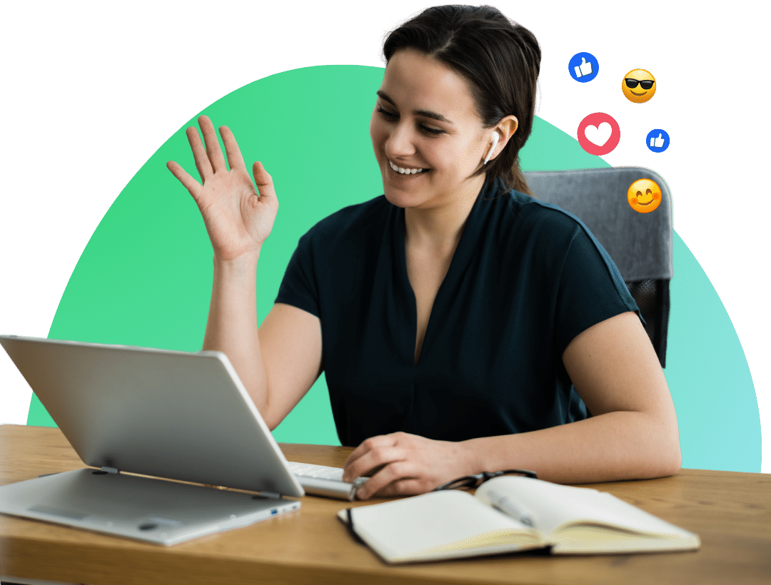 Student working on laptop