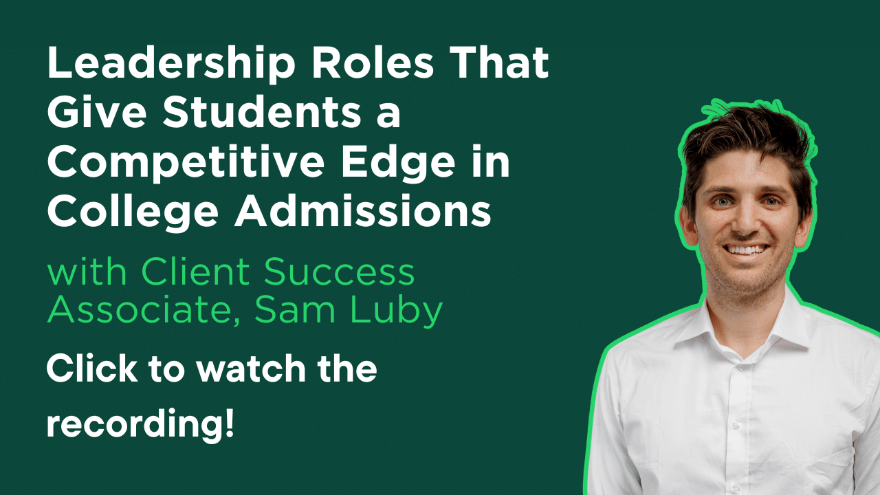 Leadership Roles That Give Students a Competitive Edge in College Admissions