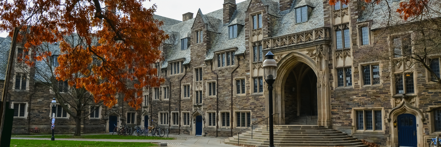 Picture of Princeton University's campus in the fall