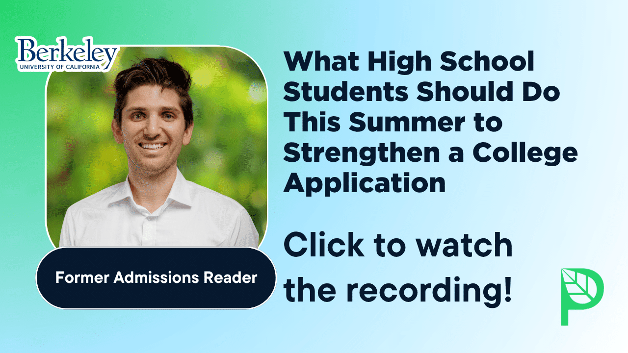 What High School Students Should Do This Summer to Strengthen a College Application