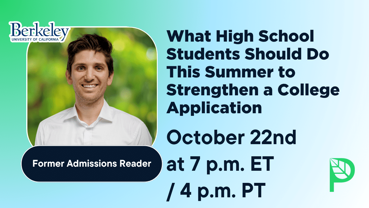 What High School Students Should Do This Summer to Strengthen a College Application